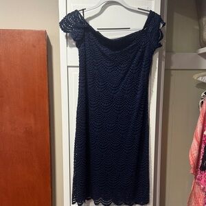 Lilly Pulitzer Midnight Blue Lace Mini Dress